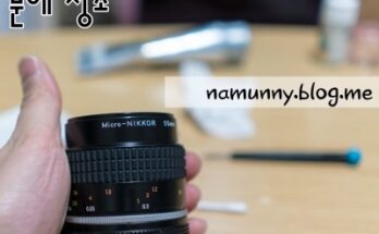 (렌즈클리닝) Nikkor-Macro MF 55mm F2.8 Ai-s / 분해 청소