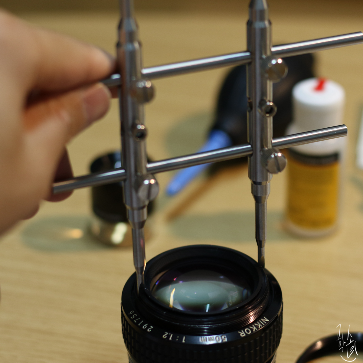 [렌즈 클리닝] Nikkor MF 50mm F/1.2 대물렌즈 곰팡이 제거