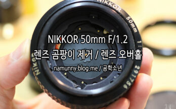(렌즈클리닝) Nikkor MF 50mm F1.2 / 대물렌즈 곰팡이 제거