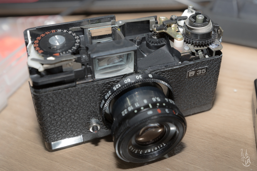 Rollei B35(롤라이 B35), 셔터 버튼 수리