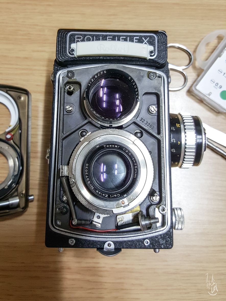 롤라이플렉스 3.5T 저속 셔터 늘어짐 수리 및 오버홀 (Rolleiflex)