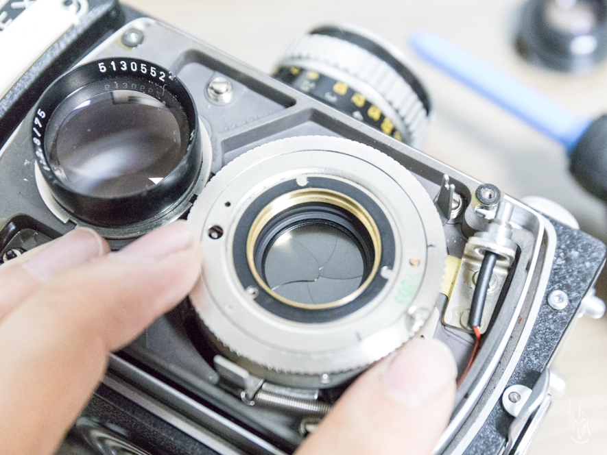롤라이플렉스 3.5T 저속 셔터 늘어짐 수리 및 오버홀 (Rolleiflex)