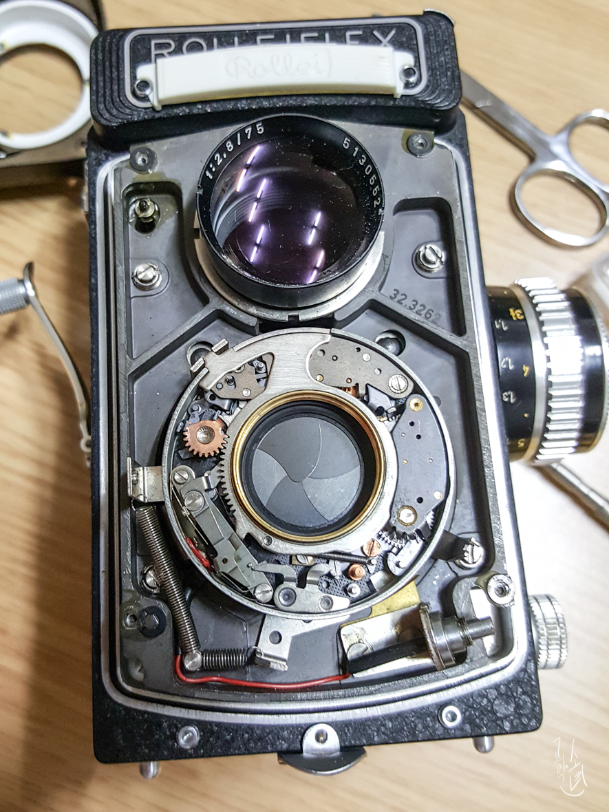 롤라이플렉스 3.5T 저속 셔터 늘어짐 수리 및 오버홀 (Rolleiflex)