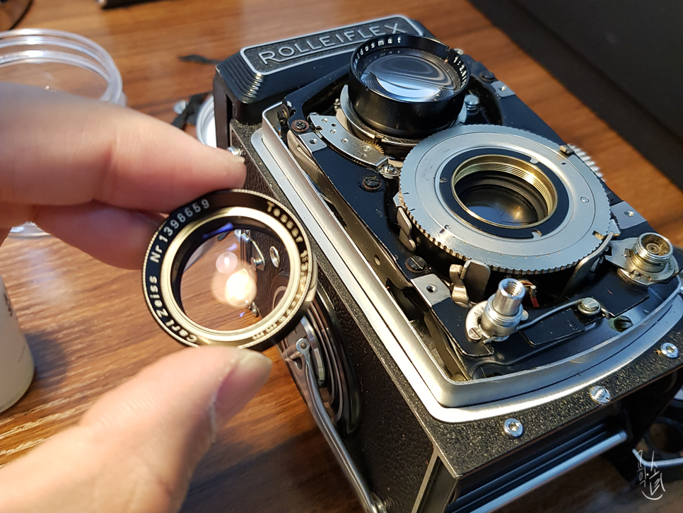 롤라이플렉스 3.5 MX EVS, 렌즈 클리닝 및 수리/오버홀 (RolleiFlex)