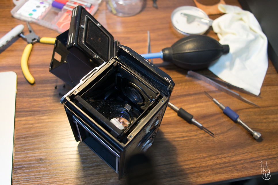 롤라이플렉스 3.5 MX EVS, 렌즈 클리닝 및 수리/오버홀 (RolleiFlex)