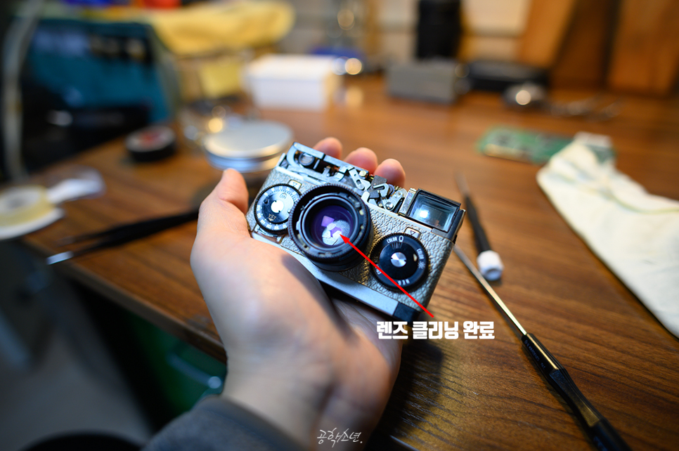 롤라이35S 렌즈 녹/ 곰팡이 제거 (Rollei35S)