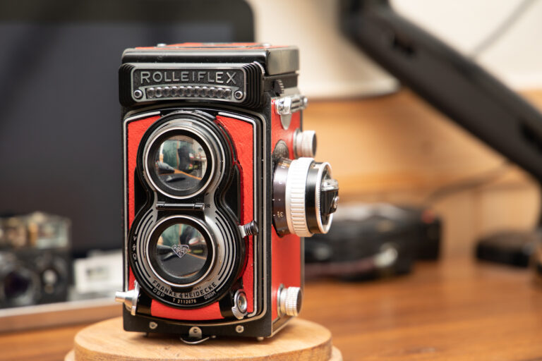 Rolleiflex T, Replacement Leather Skin (Alran Goat Red)