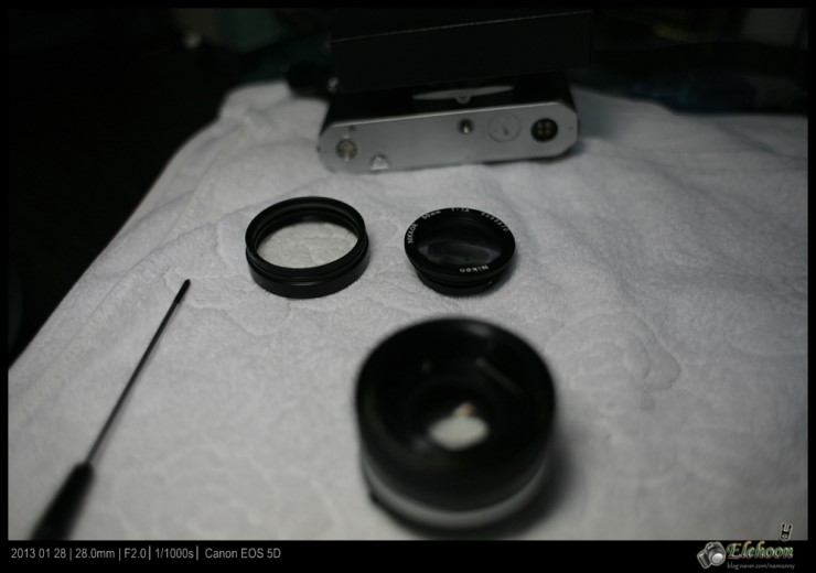 Nikon FM2의 기본 단렌즈 50mm MF Lens 분해 및 청소