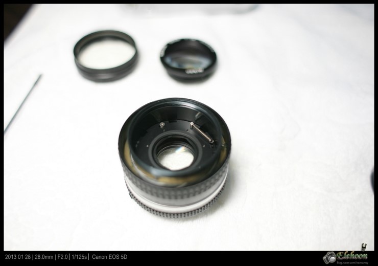 Nikon FM2의 기본 단렌즈 50mm MF Lens 분해 및 청소