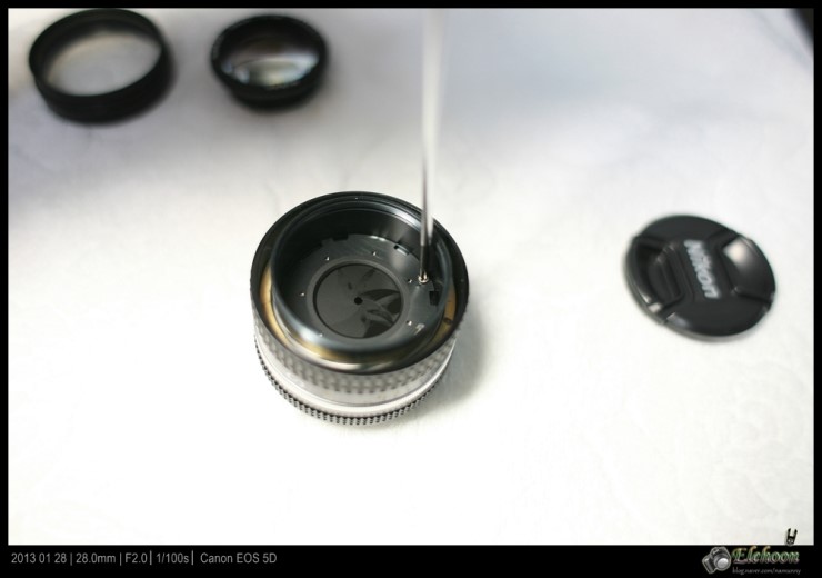 Nikon FM2의 기본 단렌즈 50mm MF Lens 분해 및 청소