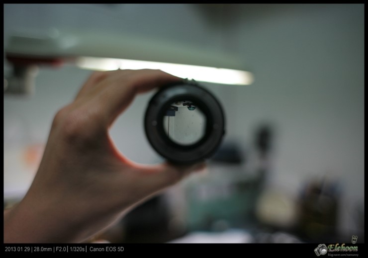 Nikon FM2의 기본 단렌즈 50mm MF Lens 분해 및 청소