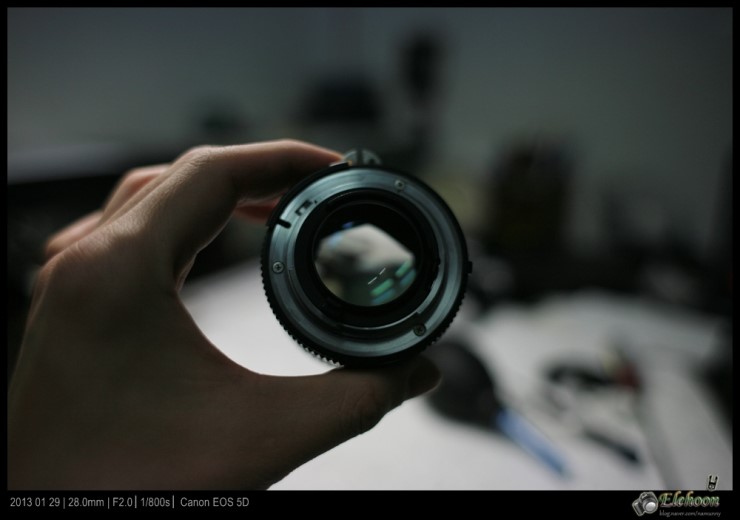 Nikon FM2의 기본 단렌즈 50mm MF Lens 분해 및 청소