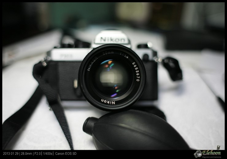 Nikon FM2의 기본 단렌즈 50mm MF Lens 분해 및 청소