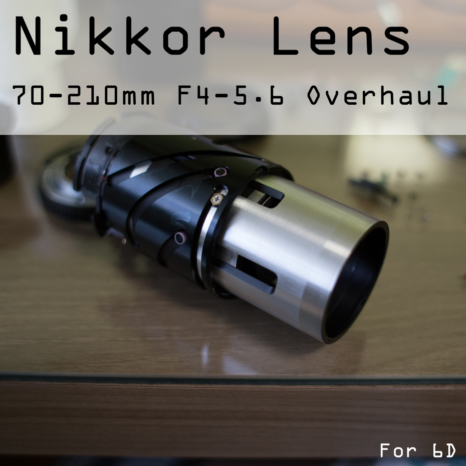 Nikkor 70-210mm F4-5.6 오버홀 및 AF모듈 제거