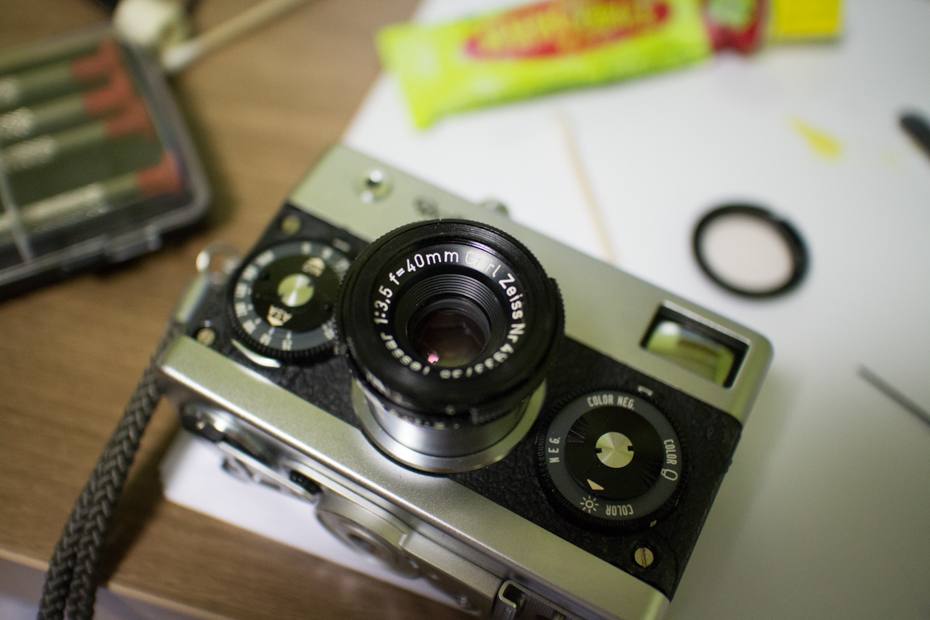 [Rollei35] Carl Zeiss Tessar 렌즈 청소 및 초점 단위 변경